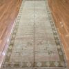 4′ x 12′ Beige Fine Hand-Knotted Turkish Oushak Rug – Transitional Wool