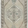 2′ x 4′ Turkish Ivory Aqua Accent Rug Transitional Wool
