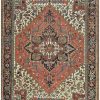 9′ x 12′ Persian Red Heriz Rug Traditional Wool