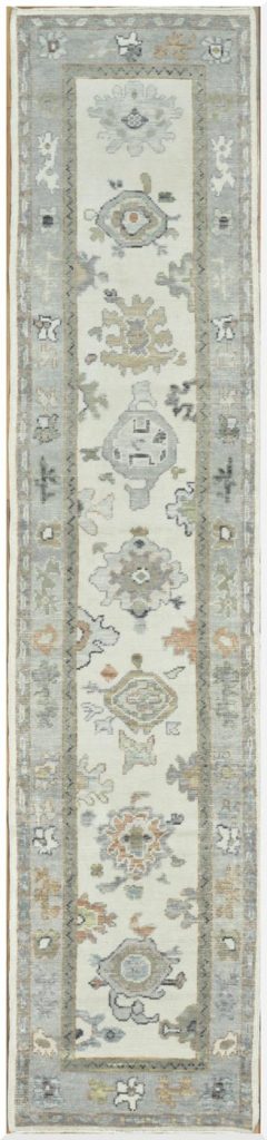 3′ x 12′ Turkish Oushak Runner Hand Knotted Wool 3′ x 12′ Turkish Oushak Runner Hand Knotted Wool