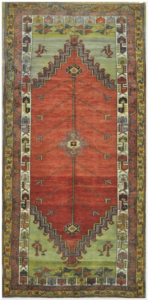 5×11 Turkish Red Vintage Rug Traditional Tribal Wool