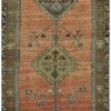5′ x 12′ Turkish Rust Gold Medallion Runner – Vintage Hand-Knotted Wool
