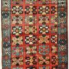 5′ x 9′ Semi Antique Caucasian Rug – Red – Hand Knotted Wool
