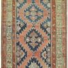 5′ x 11′ Antique Caucasian Bordjalu Kazak Rug – Blue – Hand Knotted Wool