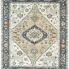 8′ x 10′ Indian Gold Ziegler Rug – Hand-Knotted Wool