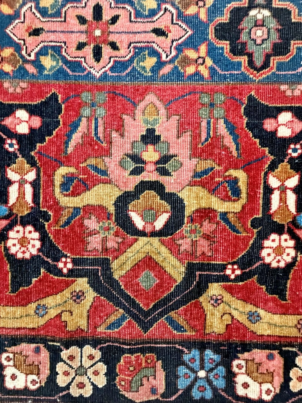 14′ x 20′ Ivory Fine Hand-Knotted Antique Indian Agra Rug – Traditional Wool