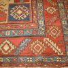 9′ x 12′ Terracotta and Indigo Hand-Knotted Antique Persian Serapi Rug – Investment Grade Wool