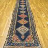 3′ x 14′ Navy Fine Hand-Knotted Caucasian Tribal Runner – Traditional Wool