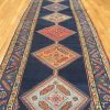 3′ x 14′ Navy Fine Hand-Knotted Caucasian Tribal Runner – Traditional Wool