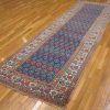 3′ x 11′ Navy Fine Hand-Knotted Persian Kurdish Runner – Traditional Wool