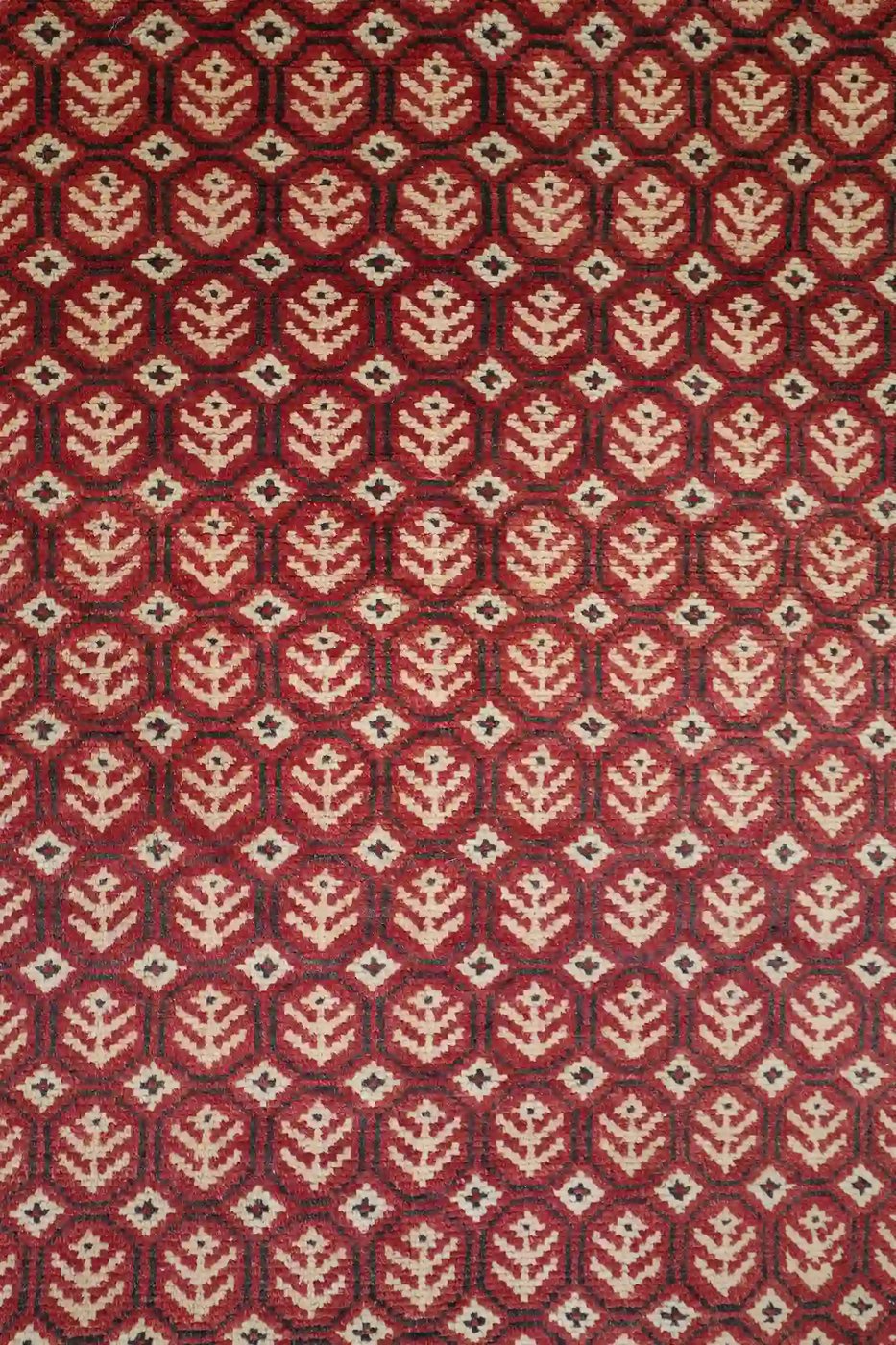 4′ x 12′ Beige Fine Hand-Knotted Vintage Turkish Oushak Runner – Traditional Wool
