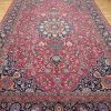 12′ x 17′ Red Fine Hand-Knotted Vintage Persian Mashad – Traditional Wool