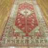 5′ x 10′ Red Fine Hand-Knotted Turkish Vintage Rug – Transitional Tribal Wool