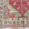 5′ x 10′ Red Fine Hand-Knotted Turkish Vintage Rug – Transitional Tribal Wool