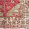 5′ x 10′ Red Fine Hand-Knotted Turkish Vintage Rug – Transitional Tribal Wool