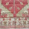 5′ x 10′ Red Fine Hand-Knotted Turkish Vintage Rug – Transitional Tribal Wool