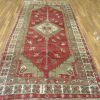 5′ x 10′ Red Fine Hand-Knotted Turkish Vintage Rug – Transitional Tribal Wool