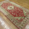 5′ x 10′ Red Fine Hand-Knotted Turkish Vintage Rug – Transitional Tribal Wool