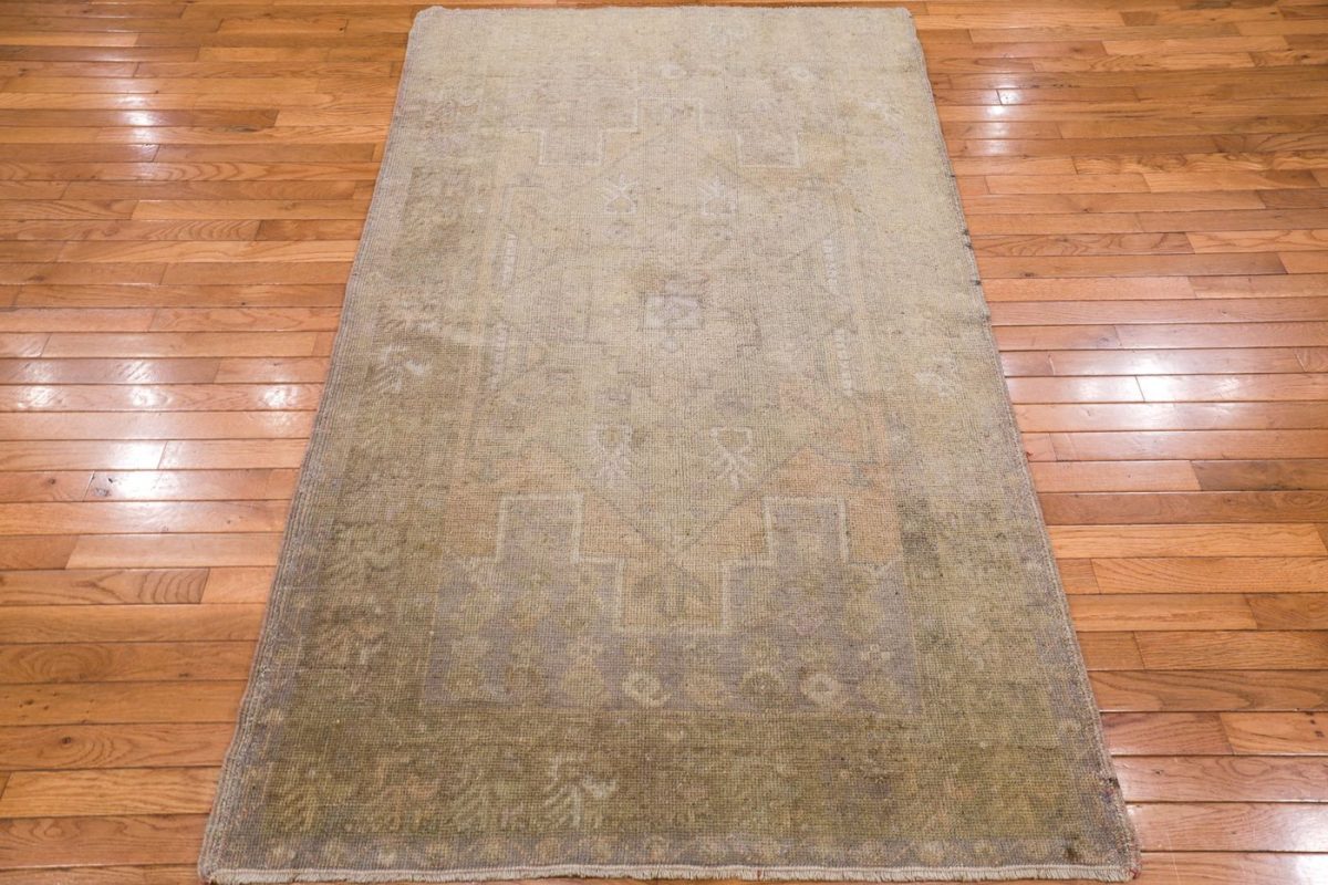 4′ x 6′ Khaki Fine Hand-Knotted Turkish Oushak Rug – Traditional Wool