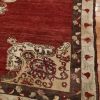 7′ x 9′ Red Fine Hand-Knotted Turkish Oushak Rug – Traditional Wool