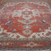 13′ x 14′ Terracotta Fine Hand-Knotted Persian Serapi Rug – Traditional Wool
