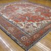 13′ x 14′ Terracotta Fine Hand-Knotted Persian Serapi Rug – Traditional Wool