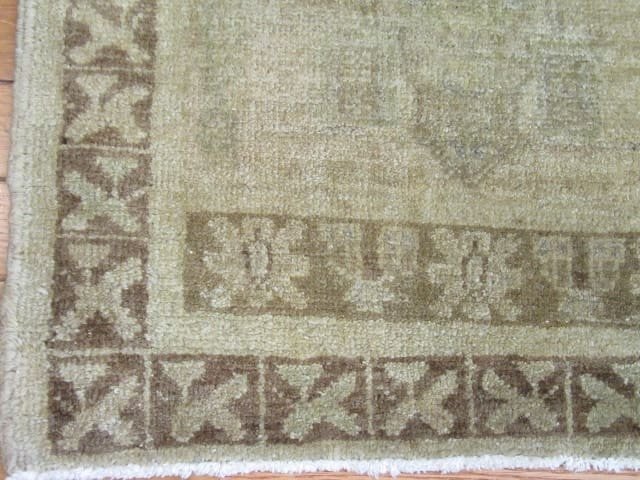 2′ x 3′ Beige Fine Hand-Knotted Turkish Vintage Rug – Transitional Wool