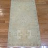 2′ x 3′ Beige Fine Hand-Knotted Turkish Vintage Rug – Transitional Wool