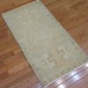 2′ x 3′ Beige Fine Hand-Knotted Turkish Vintage Rug – Transitional Wool