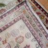 3′ x 10′ Ivory Fine Hand-Knotted Turkish Vintage Rug – Transitional Wool
