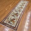 3′ x 10′ Ivory Fine Hand-Knotted Turkish Vintage Rug – Transitional Wool