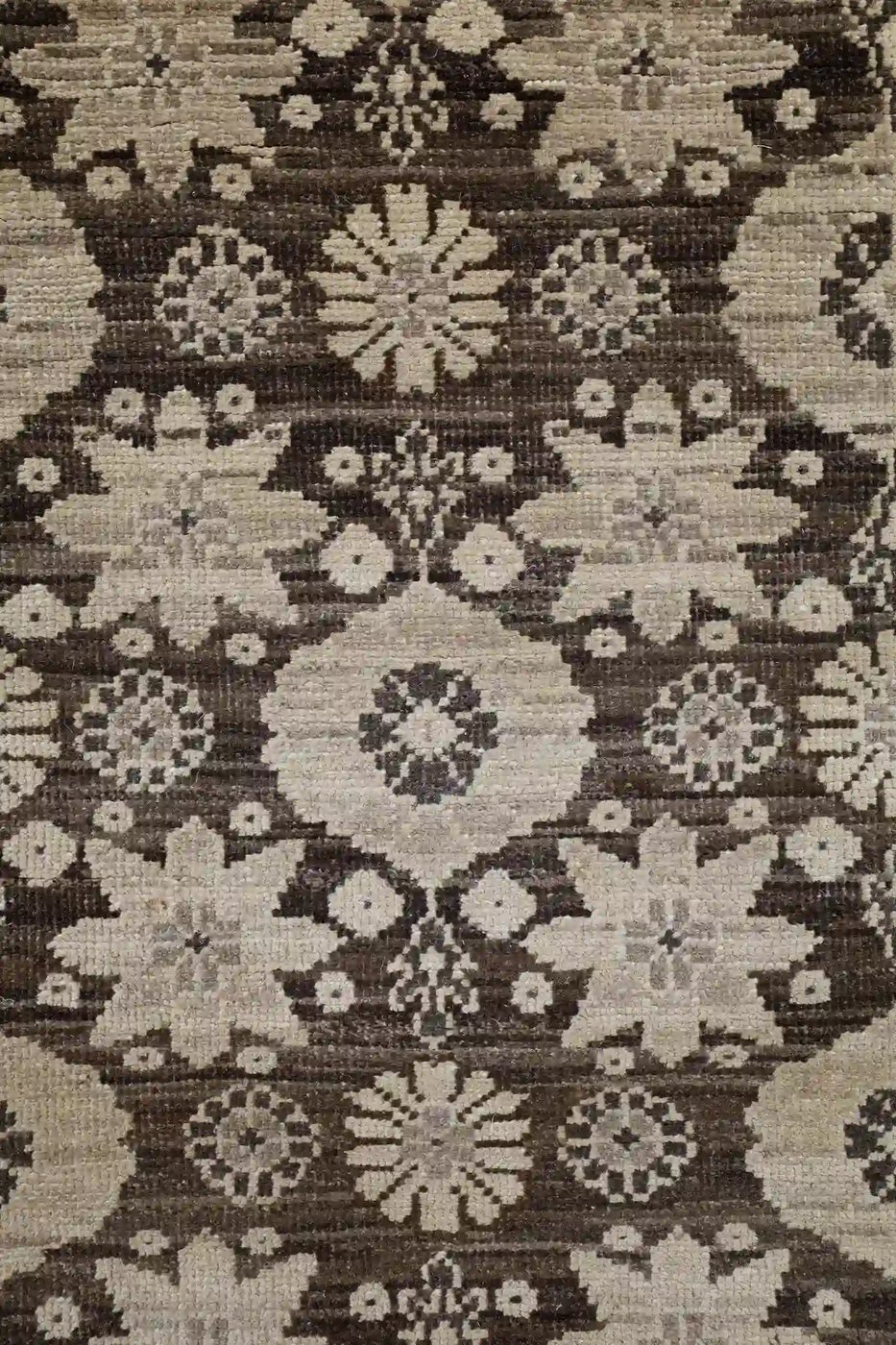 4′ x 10′ Beige Fine Hand-Knotted Vintage Egyptian Agra Runner – Traditional Wool - 2 4′ x 10′ Beige Fine Hand-Knotted Vintage Egyptian Agra Runner – Traditional Wool