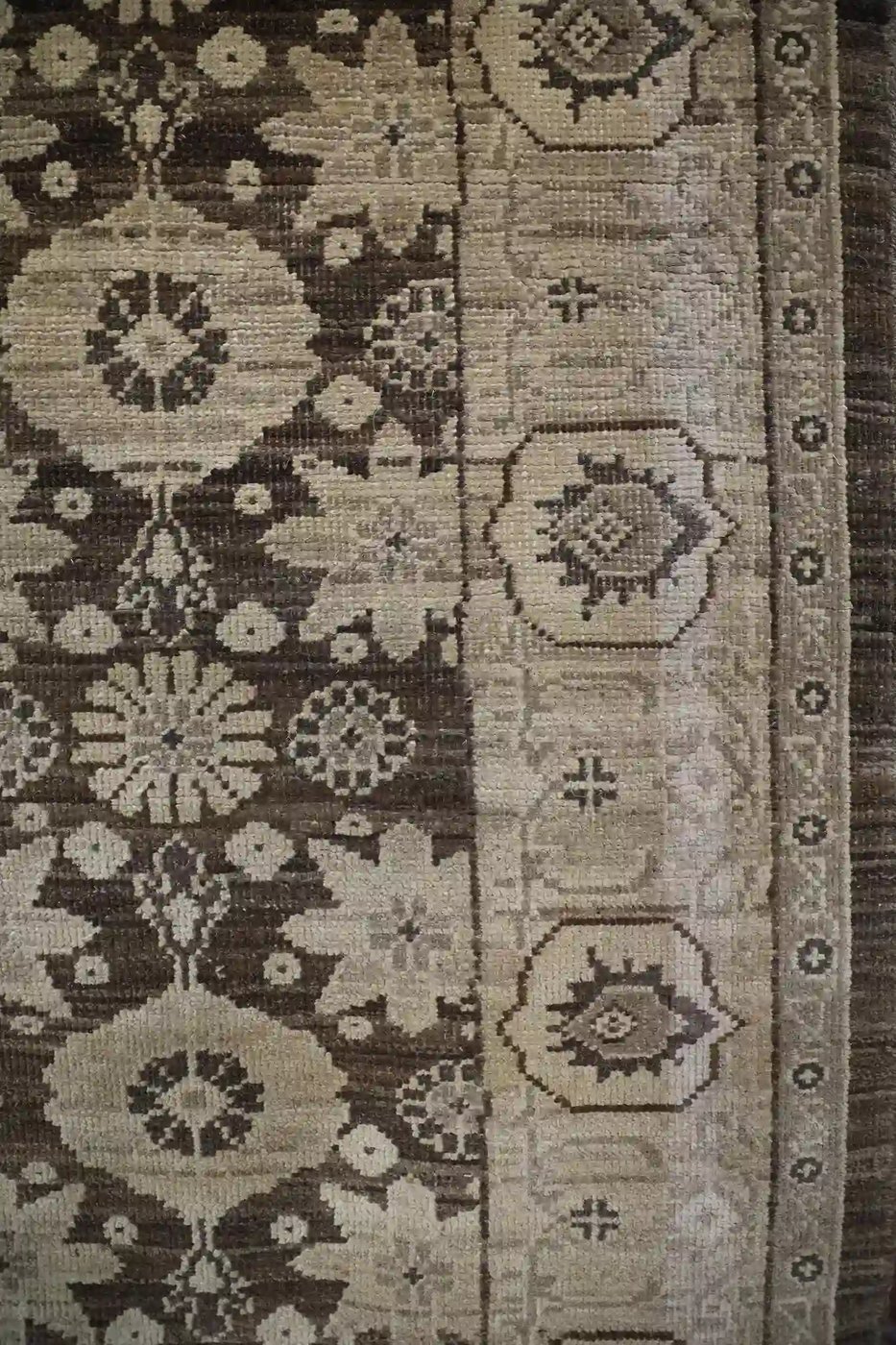4′ x 10′ Beige Fine Hand-Knotted Vintage Egyptian Agra Runner – Traditional Wool - 3 4′ x 10′ Beige Fine Hand-Knotted Vintage Egyptian Agra Runner – Traditional Wool