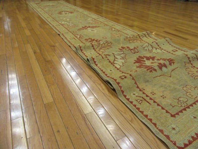 3′ x 22′ Beige Fine Hand-Knotted Turkish Vintage Runner – Transitional Wool