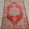 5′ x 8′ Red Fine Hand-Knotted Turkish Oushak Rug – Traditional Transitional Wool