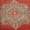 5′ x 8′ Red Fine Hand-Knotted Turkish Oushak Rug – Traditional Transitional Wool