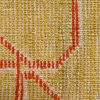 11′ x 15′ Luminous Ivory and Saffron Gold Hand-Knotted Antique Western Anatolian Oushak Carpet – Calligraphic Pseudo-Kufic Border