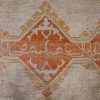 11′ x 15′ Luminous Ivory and Saffron Gold Hand-Knotted Antique Western Anatolian Oushak Carpet – Calligraphic Pseudo-Kufic Border