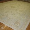 15′ x 22′ Ivory Fine Hand-Knotted Turkish Oushak Rug – Transitional Wool