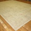 12′ x 18′ Ivory Fine Hand-Knotted Vintage Egypt Oushak Rug – Transitional Wool