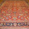 12′ x 18′ Red Fine Hand-Knotted Persian Mahal Rug – Traditional Wool