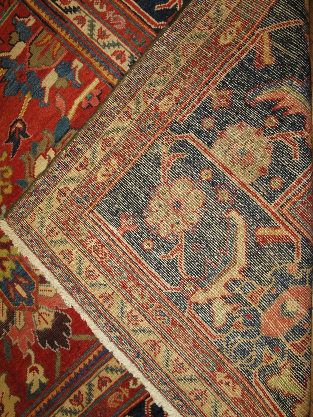 12′ x 18′ Red Fine Hand-Knotted Persian Mahal Rug – Traditional Wool