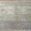 9′ x 14′ Ivory Fine Hand-Knotted Turkish Oushak Rug – Transitional Wool
