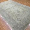 9′ x 14′ Ivory Fine Hand-Knotted Turkish Oushak Rug – Transitional Wool