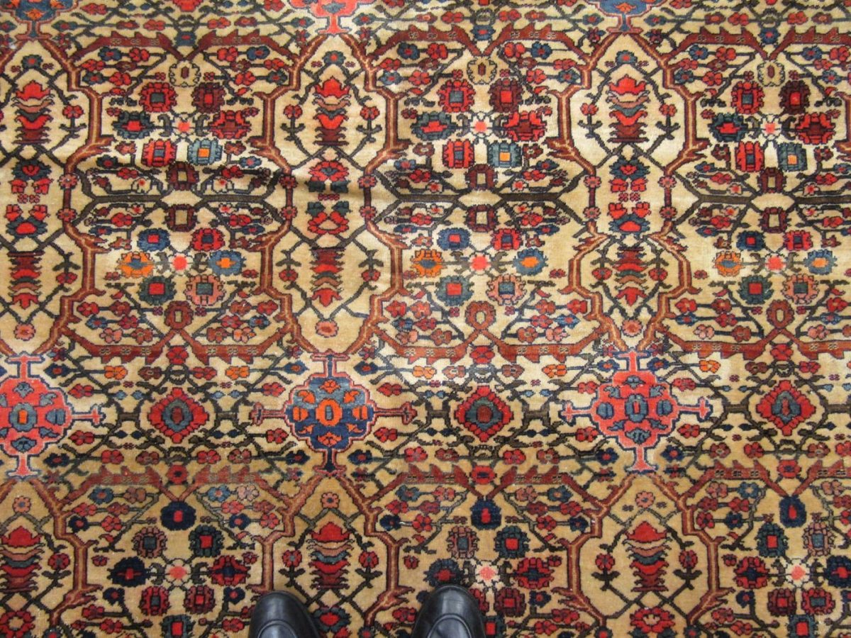 7′ x 10′ Ivory Fine Hand-Knotted Persian Mishan Malayer  Rug – Traditional Wool