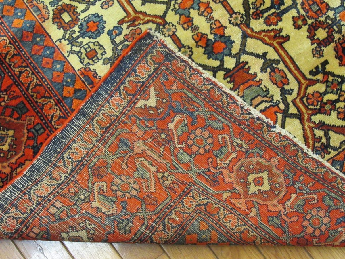 7′ x 10′ Ivory Fine Hand-Knotted Persian Mishan Malayer  Rug – Traditional Wool