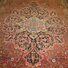 9′ x 13′ Terracotta Fine Hand-Knotted Persian Sarouk Farahan Rug – Traditional Wool