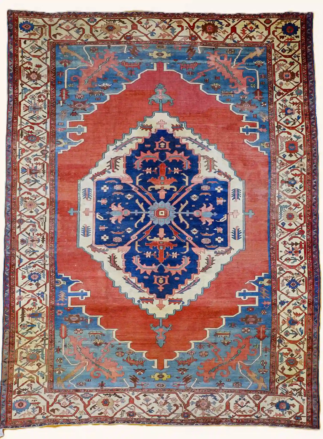 12′ x 15′ Terracotta Fine Hand-Knotted Persian Bakhshayesh Rug – Antique Wool