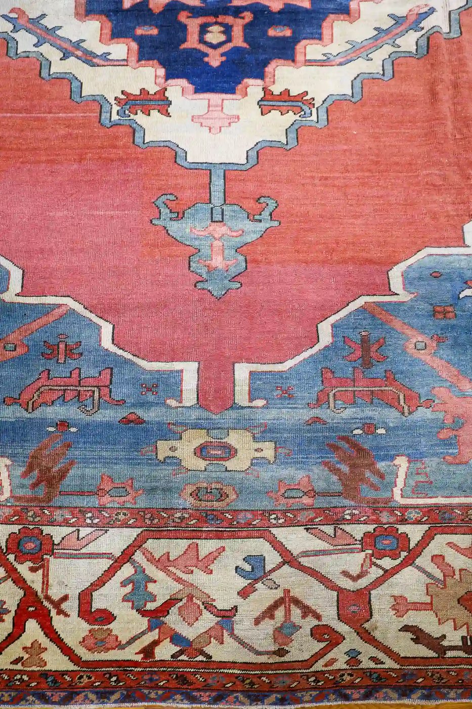 12′ x 15′ Terracotta Fine Hand-Knotted Persian Bakhshayesh Rug – Antique Wool