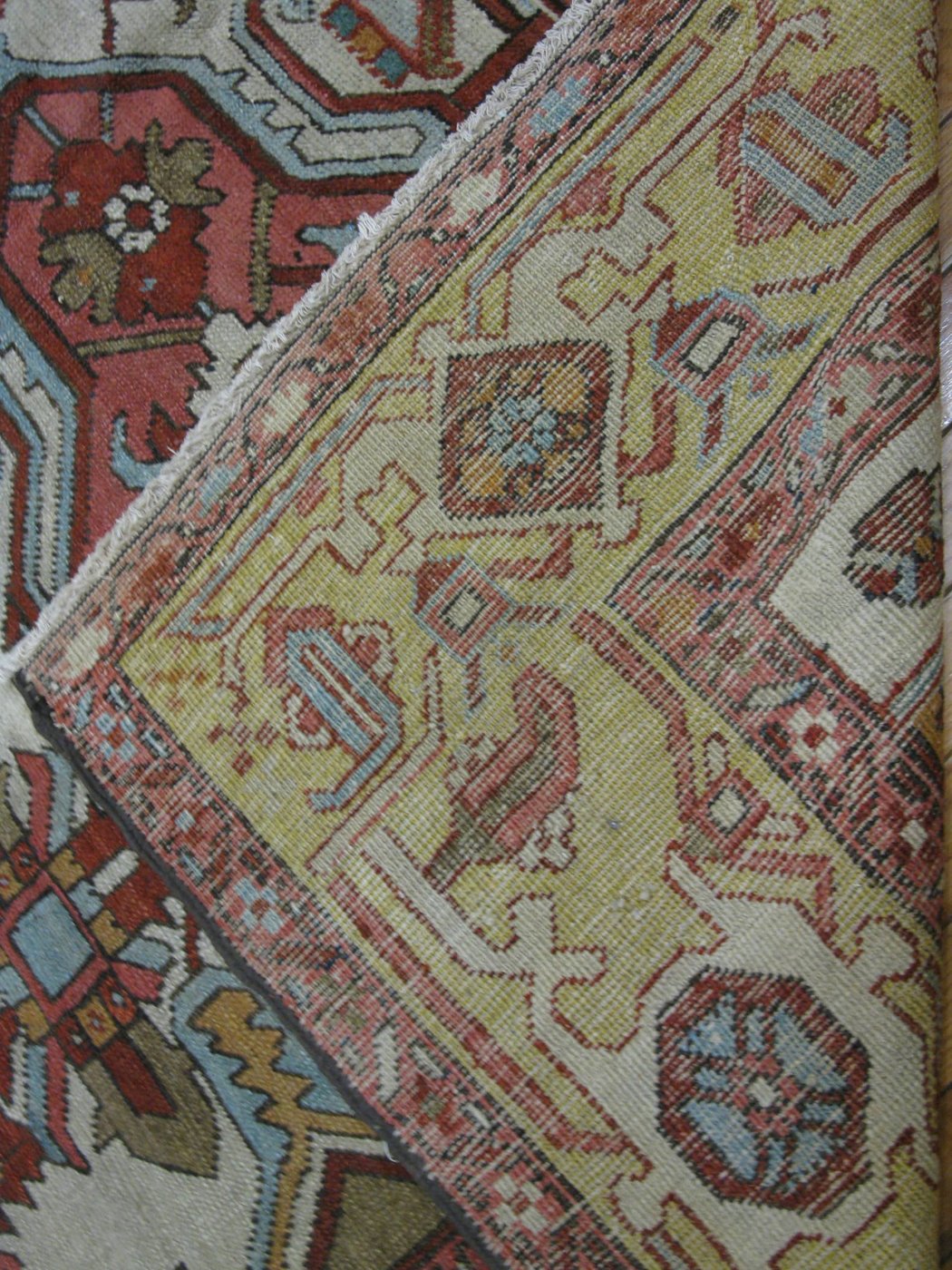 10′ x 14′ Terracotta Fine Hand-Knotted Persian Serapi Rug – Traditional Wool